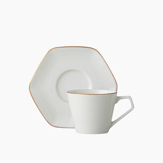 مجموعة أكواب قهوة EH Living Marlin Bone Porcelain 12 قطعة لـ 6 أشخاص 80 مل
