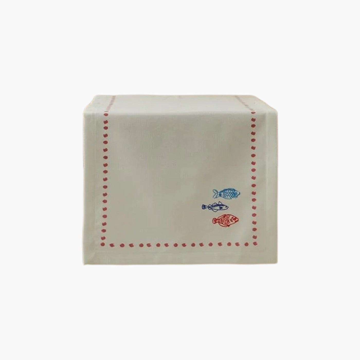 EH Living قماش قطني بطبعة أسماك 40x140 سم أبيض