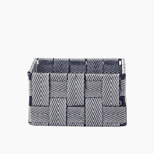 EH Living Shine Basket 14x14x7 cm Black - White
