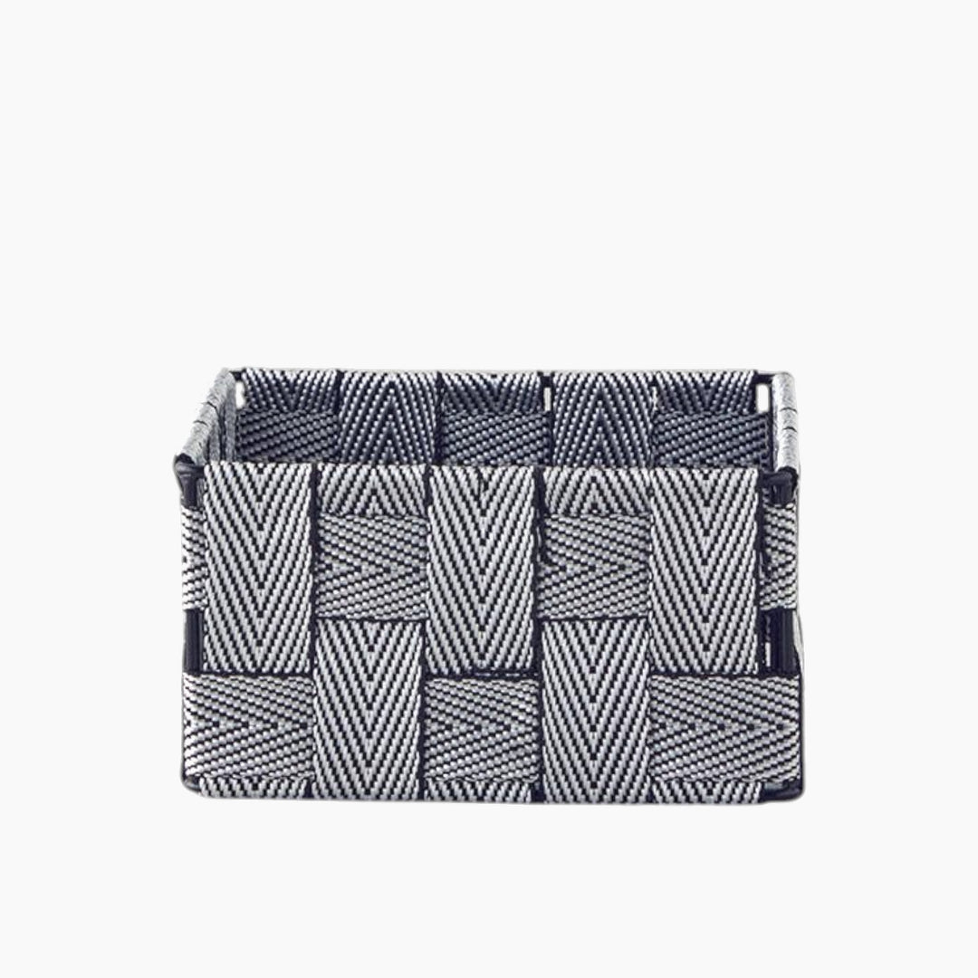 EH Living Shine Basket 14x14x7 cm Black - White