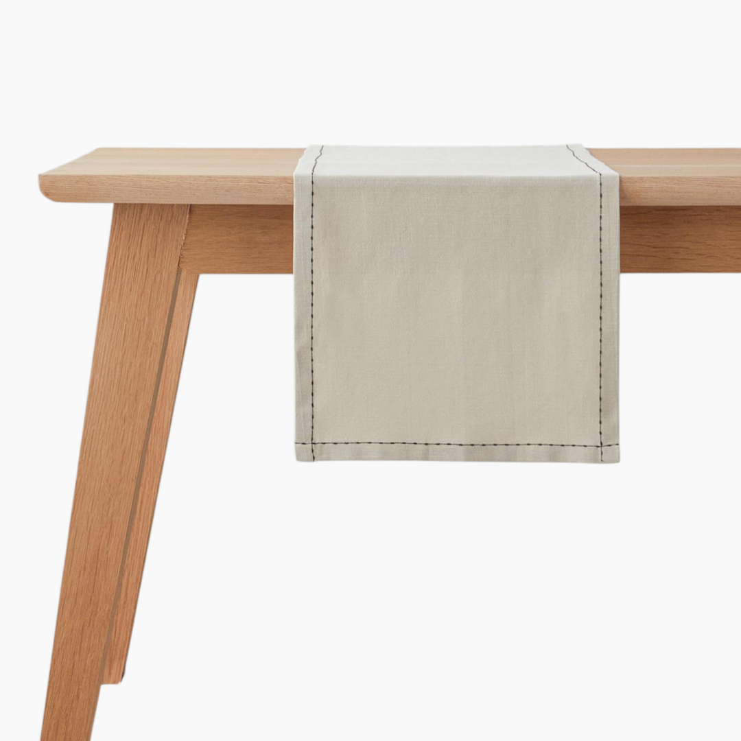 EH Living Rustic Linen Cotton Runner 40x140 cm Beige