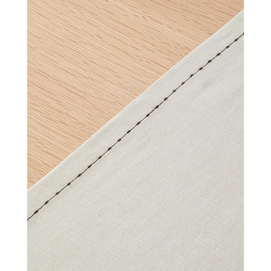 EH Living عداء كتان قطني ريفي 40x140 سم بيج
