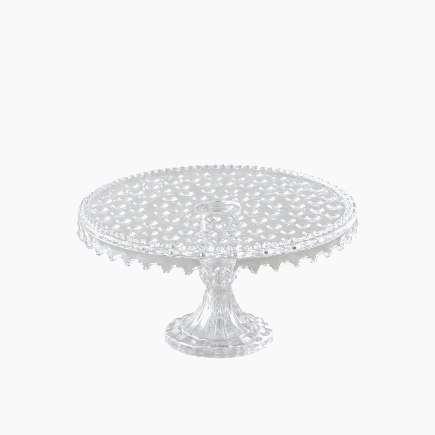 EH Living Bubbles Glass Cake Stand Transparent EH Living Bubbles Glass Cake Stand Transparent