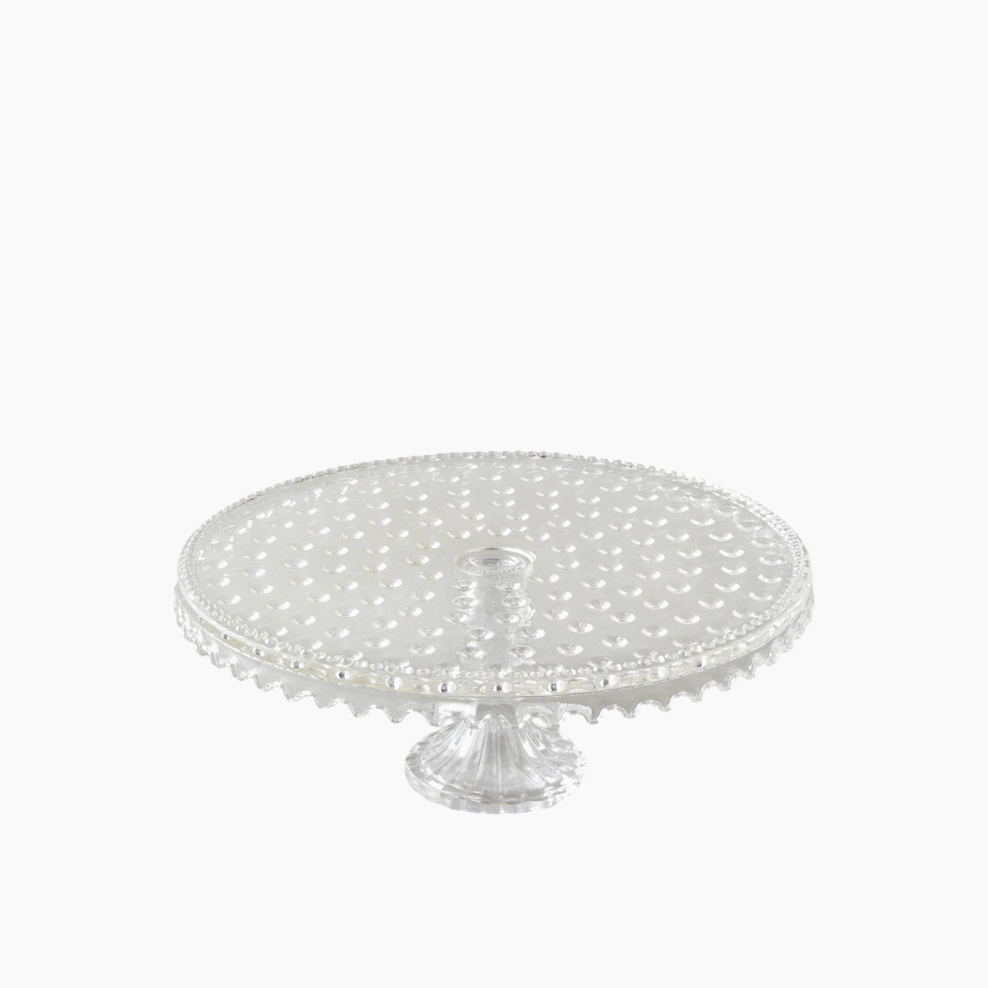 EH Living Bubbles Glass Cake Stand Transparent EH Living Bubbles Glass Cake Stand Transparent
