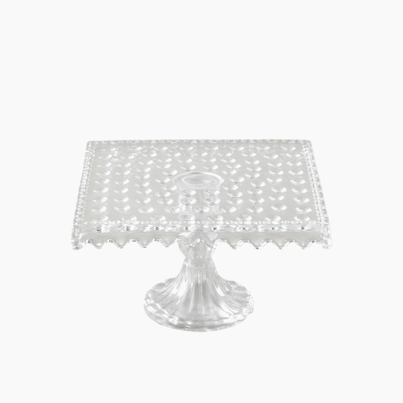 EH Living Bubbles Glass Cake Stand Transparent EH Living Bubbles Glass Cake Stand Transparent