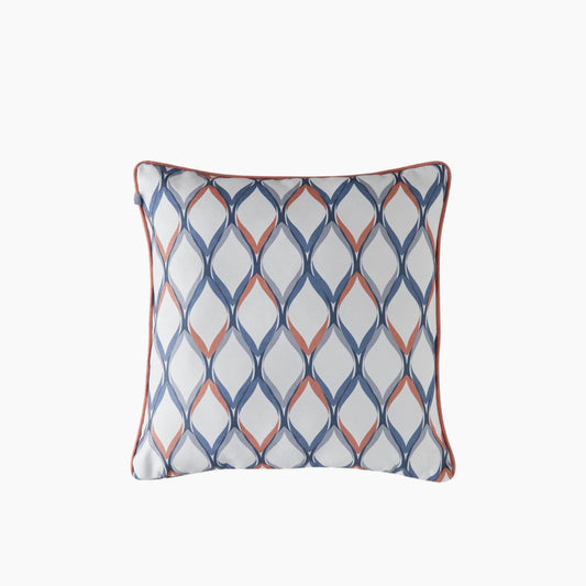 EH Living Grid Double Sided Toss Pillow Cover 45x45 cm Navy Blue - Brick