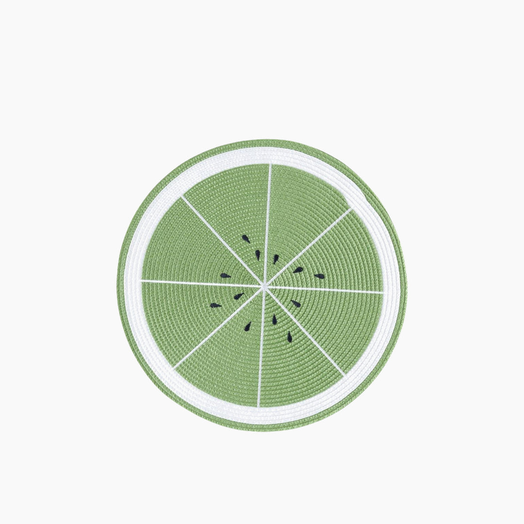 EH Living Summer Kiwi PP 2 قطع مفرش طاولة 38 سم أخضر