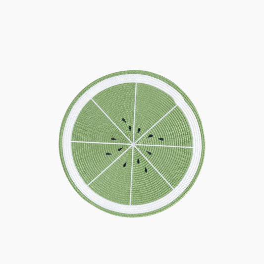 EH Living Summer Kiwi PP 2 قطع مفرش طاولة 38 سم أخضر