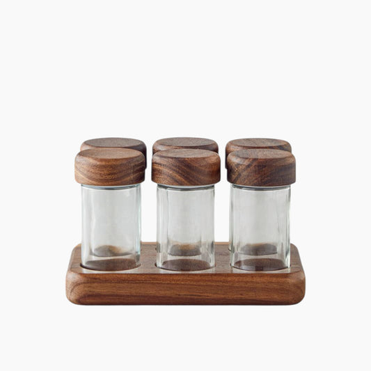 EH Living Elegant Glass Spice Rack
