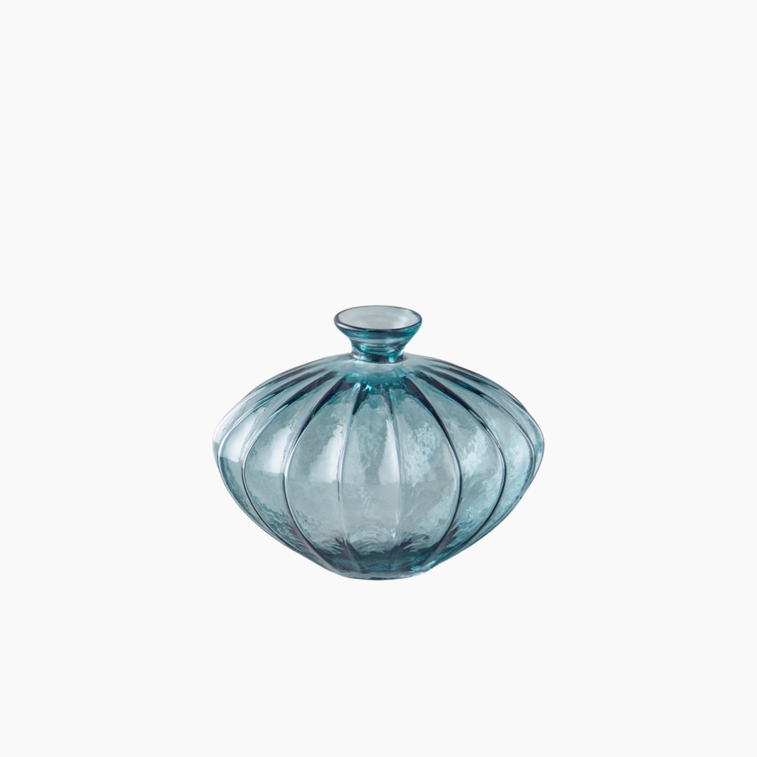 EH Living Marsia vase in blue glass, 15.5 cm height