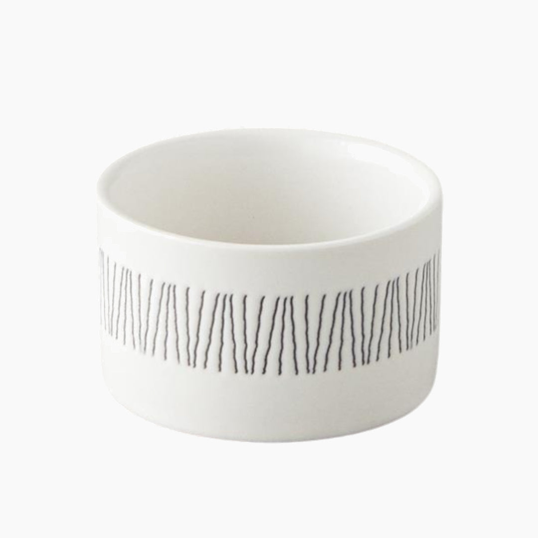EH Living Bona Stoneware 3 pcs Snack Bowl 6,5 cm Black - White - Beige