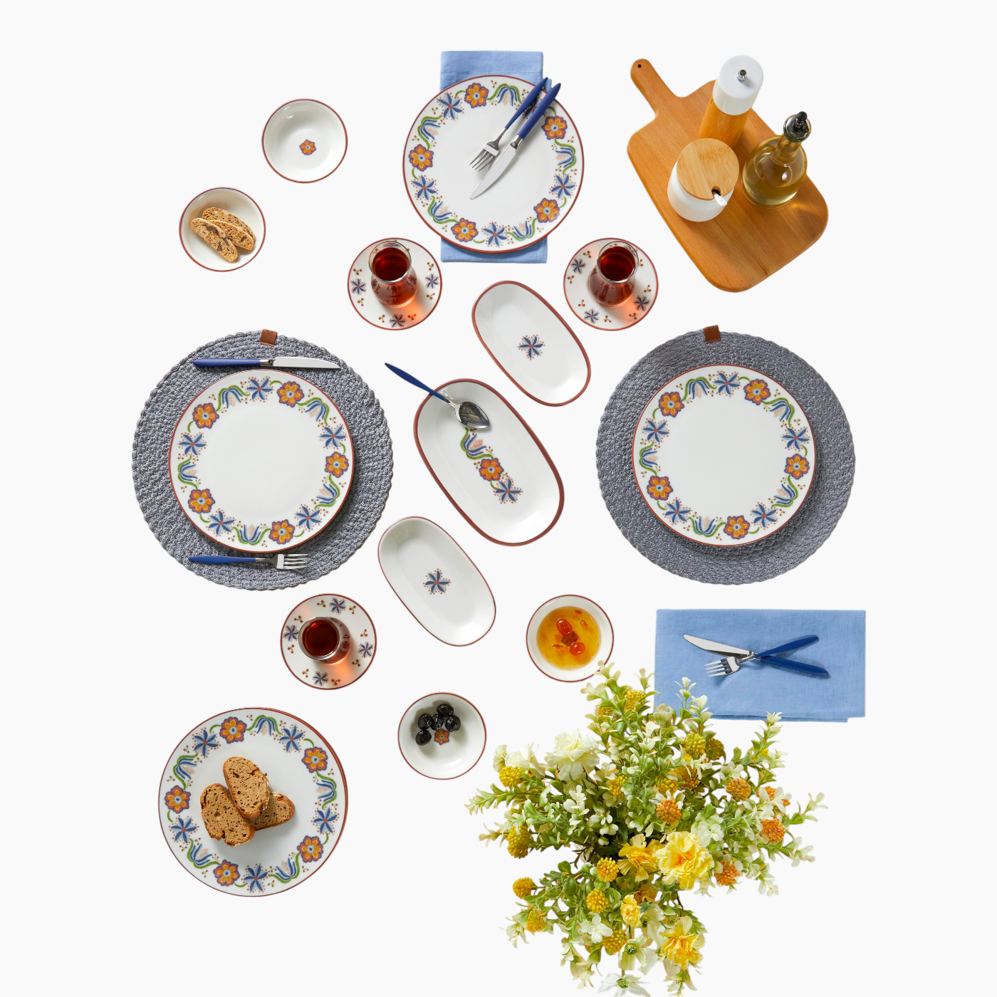 EH Living Arno Porcelain Dinnerware Set EH Living Arno Porcelain Dinnerware Set
