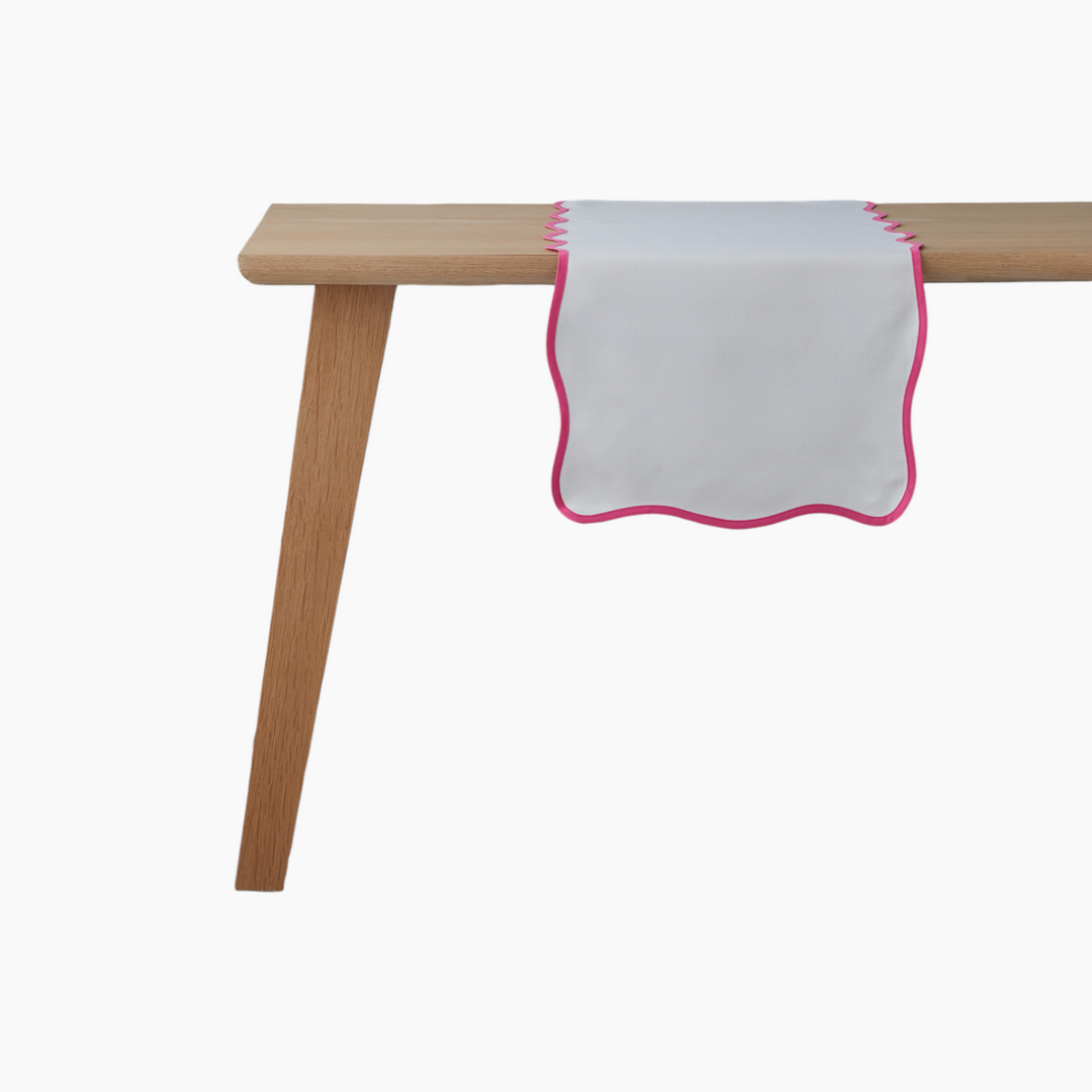 EH Living Summer Pink Polyester Runner 40x140 cm White - Pink