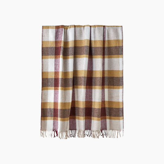 Olive Sofa Throw 130x170 cm Multicolor