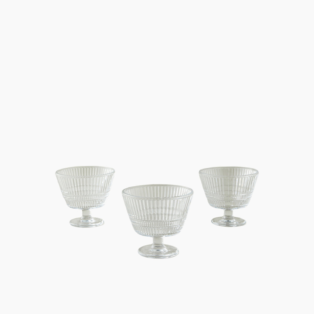 EH Lucent Glass 3 Pcs Cup 315 Ml Transparent
