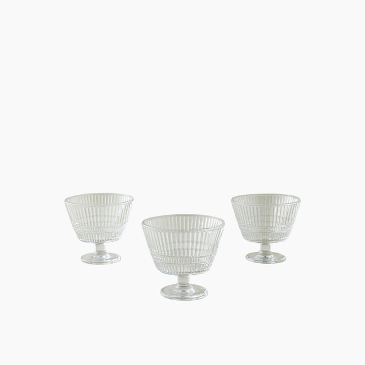 EH Lucent Glass 3 Pcs Cup 315 Ml Transparent