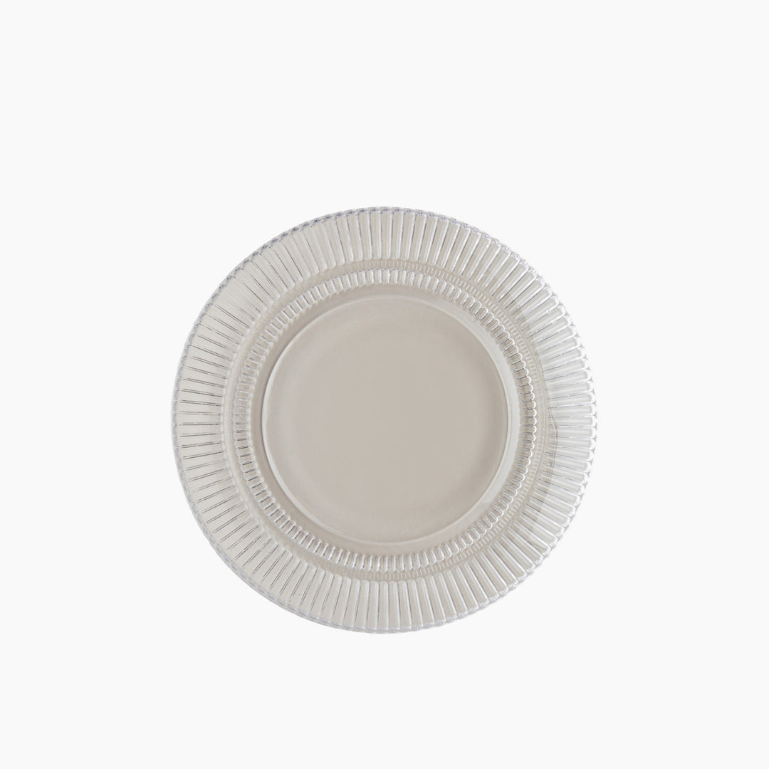 EH Lucent Glass Cake Plate 20 Cm Transparent