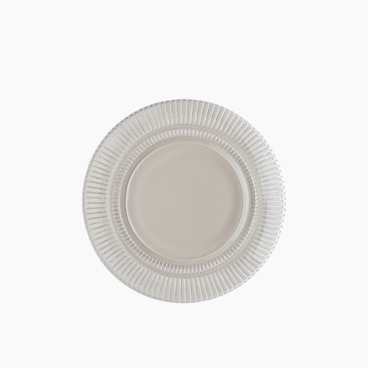 EH Lucent Glass Cake Plate 20 Cm Transparent
