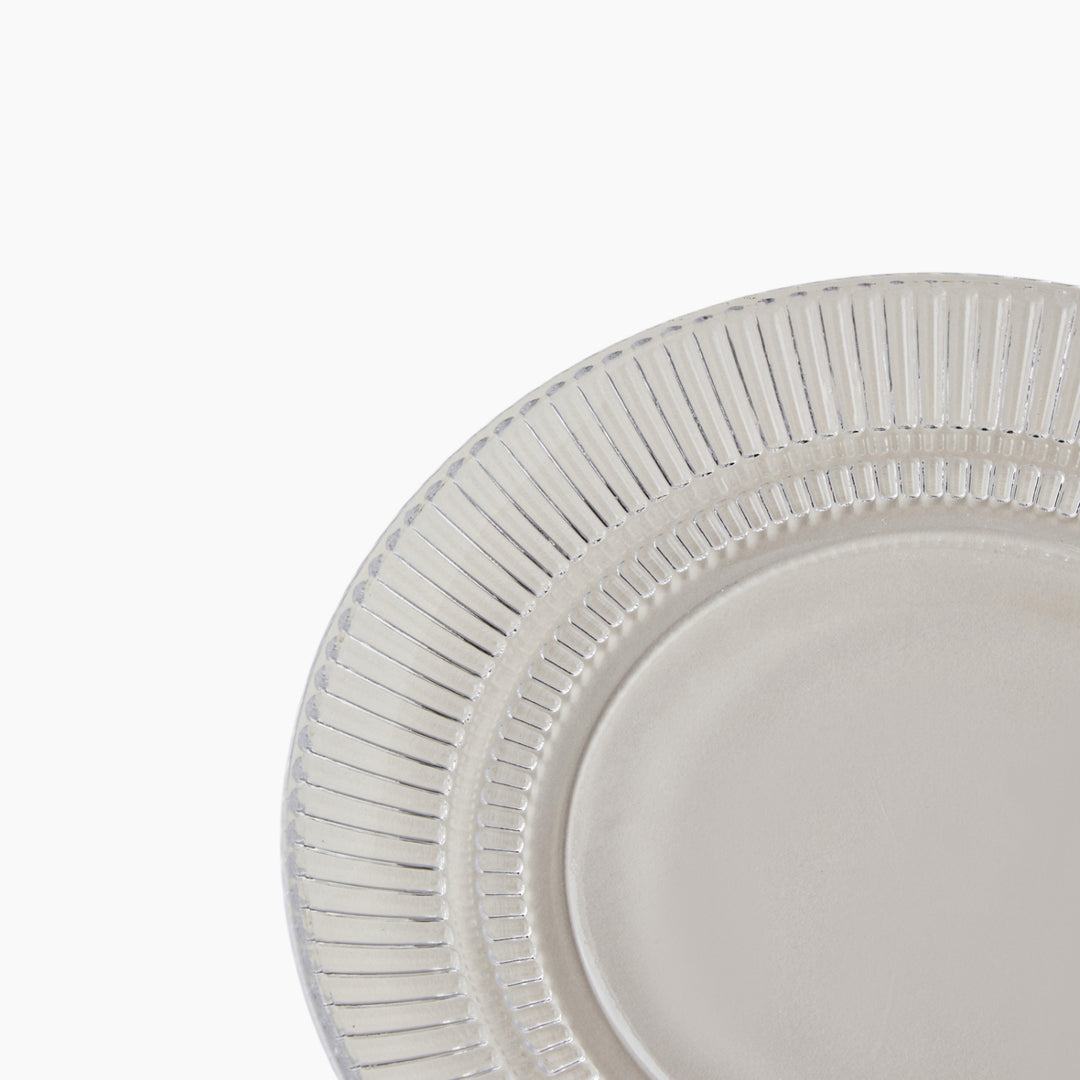 EH Lucent Glass Cake Plate 20 Cm Transparent