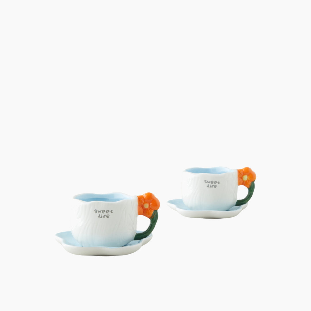 EH Daylora Dolomite 4 Pieces 2 Servings Coffee Cup Set 100 M