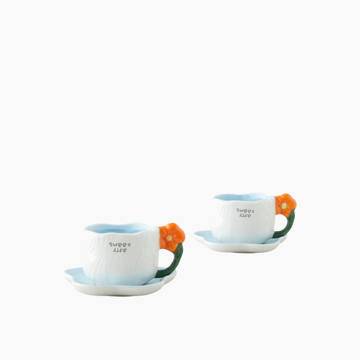 EH Daylora Dolomite 4 Pieces 2 Servings Coffee Cup Set 100 M