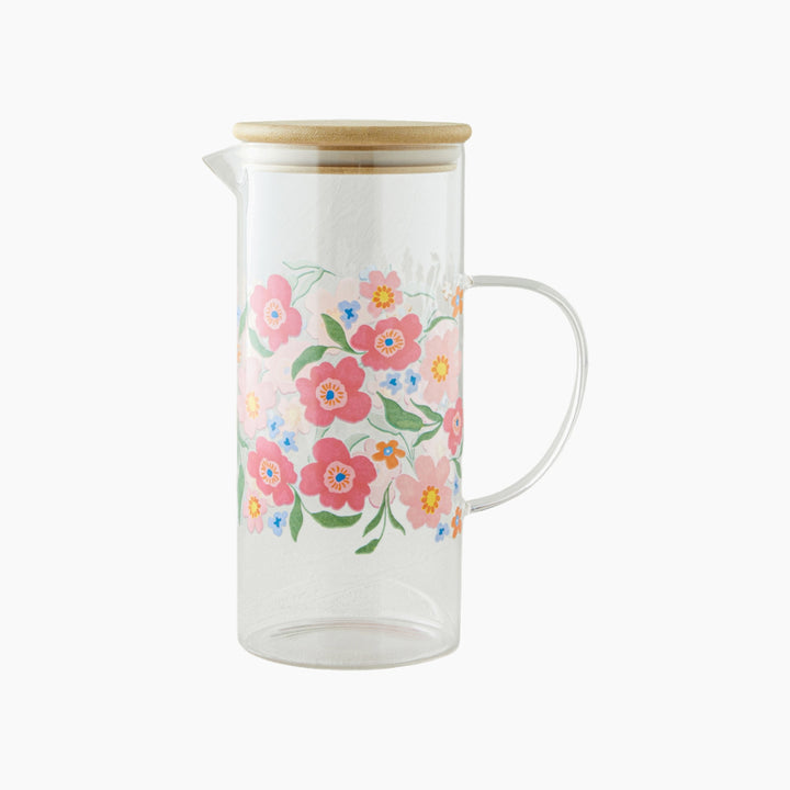 EH Joyfull Bloom Glass Jug 1500 Ml Colored