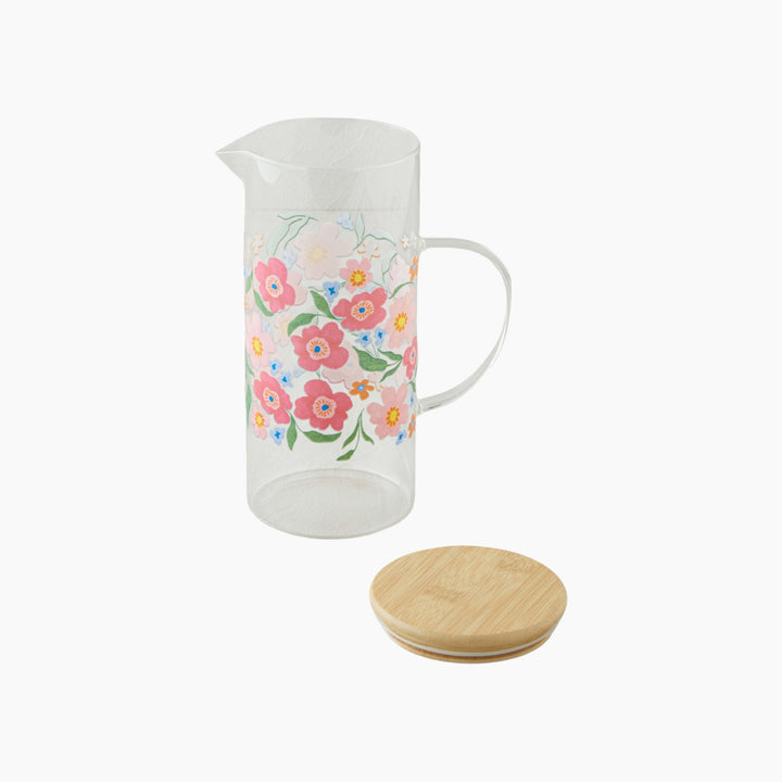 EH Joyfull Bloom Glass Jug 1500 Ml Colored