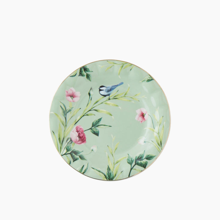EH Vanilla New Bone China Cake Plate