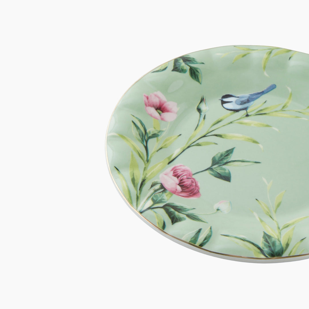EH Vanilla New Bone China Cake Plate