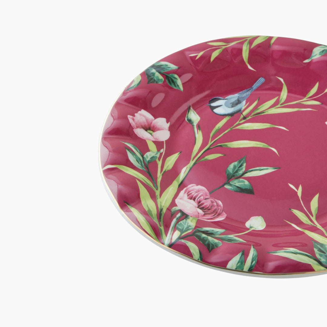 EH Vanilla New Bone China Cake Plate