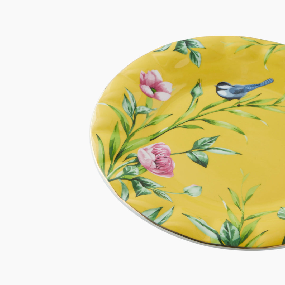 EH Vanilla New Bone China Cake Plate