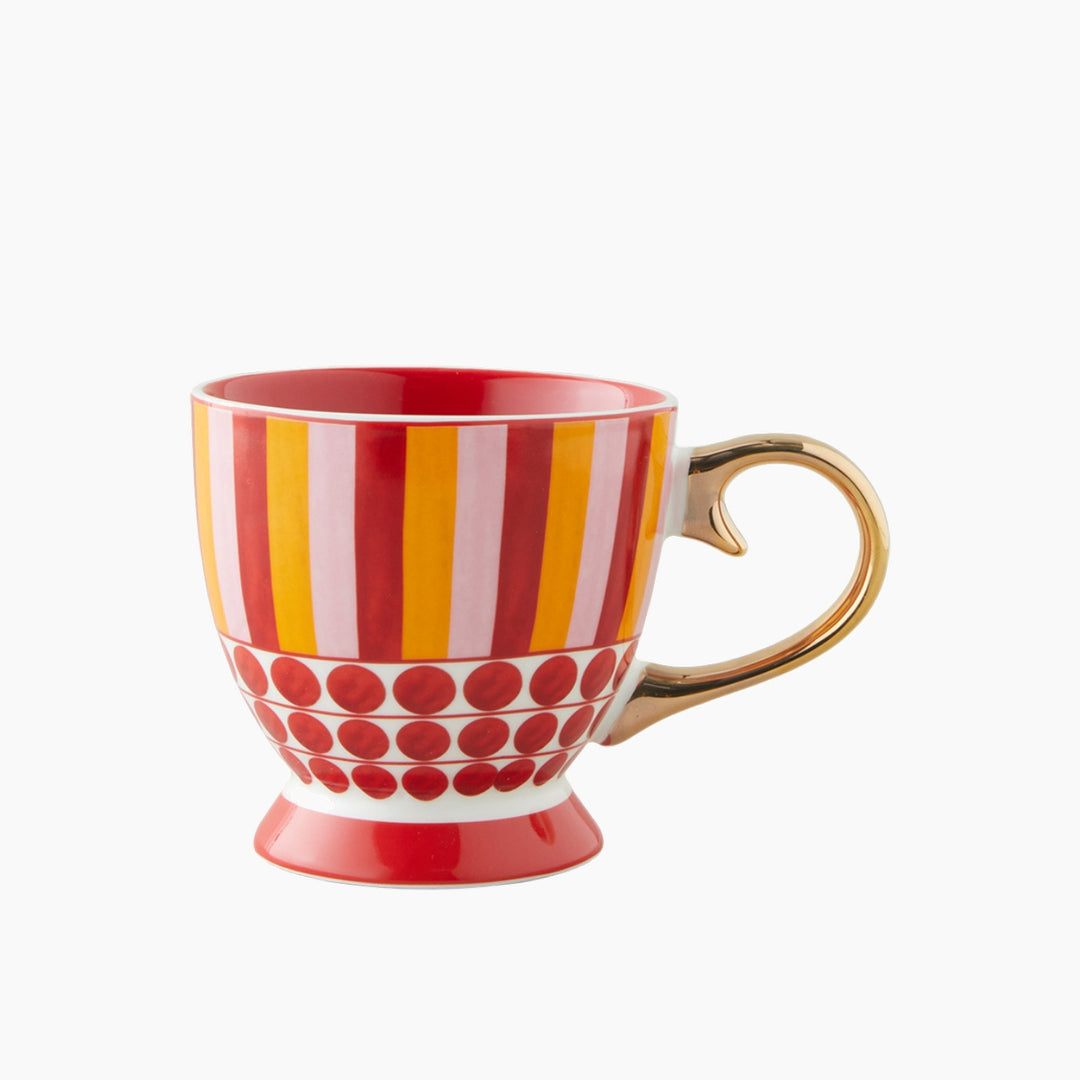 EH Bright Vionna New Bone China Mug 460 Ml Pink-Red-Orange