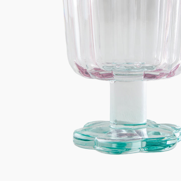 EH Springtime Glass 3 Pcs Glass 280 Ml Pink - Green