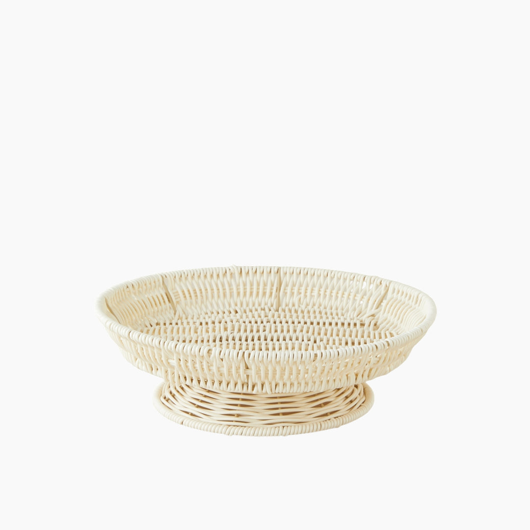 EH Coastlinear Plastic Cake Stand 30X9 Cm Cream