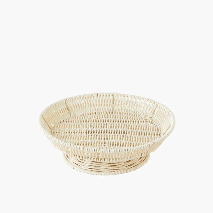 EH Coastlinear Plastic Cake Stand 30X9 Cm Cream