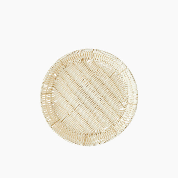 EH Coastlinear Plastic Cake Stand 30X9 Cm Cream