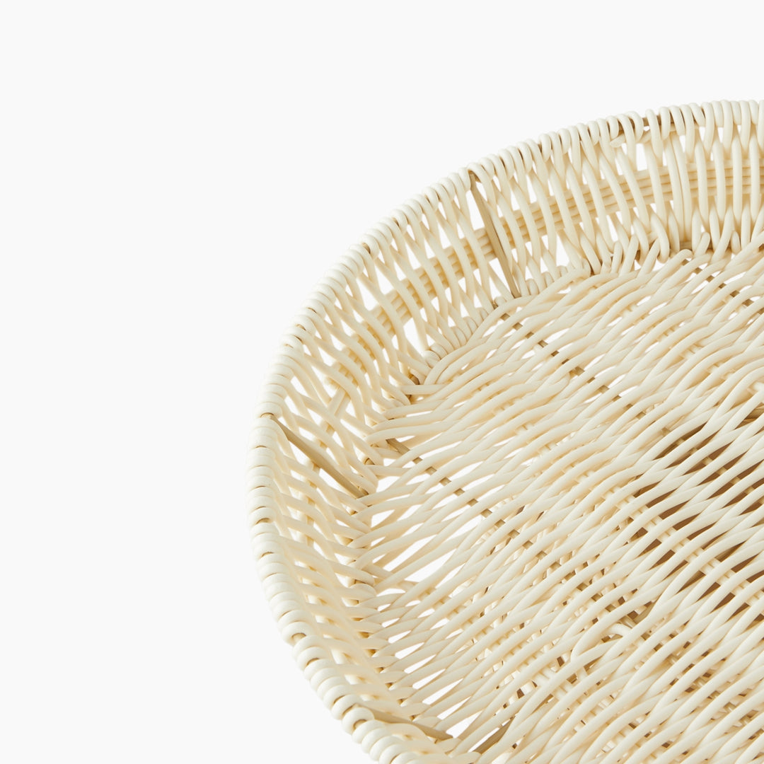 EH Coastlinear Plastic Cake Stand 30X9 Cm Cream