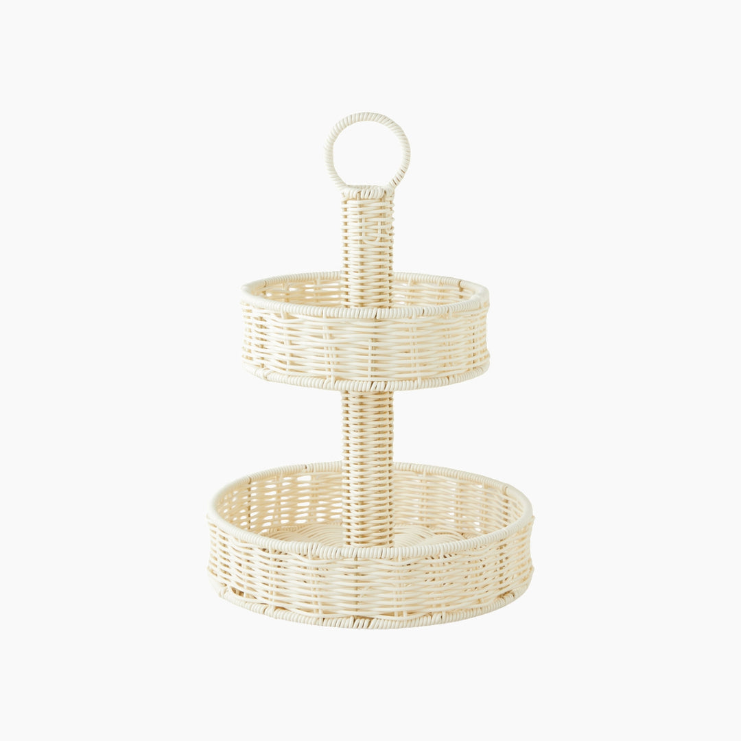 EH Coastlinear Plastic Cookie Stand 20+27 Cm Cream