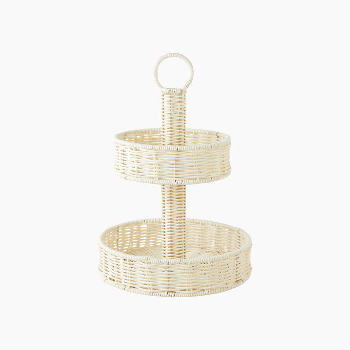 EH Coastlinear Plastic Cookie Stand 20+27 Cm Cream