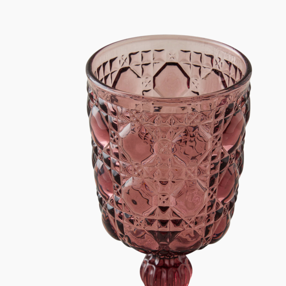 EH Crysta Glass 2 Pcs Chalice 250 Ml Pınk
