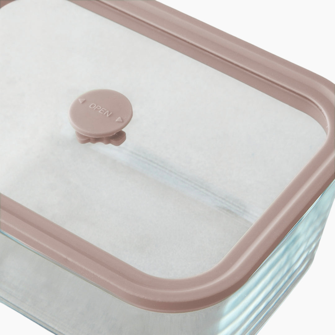 EH Simone Borosilicate Storage Container Light Pink
