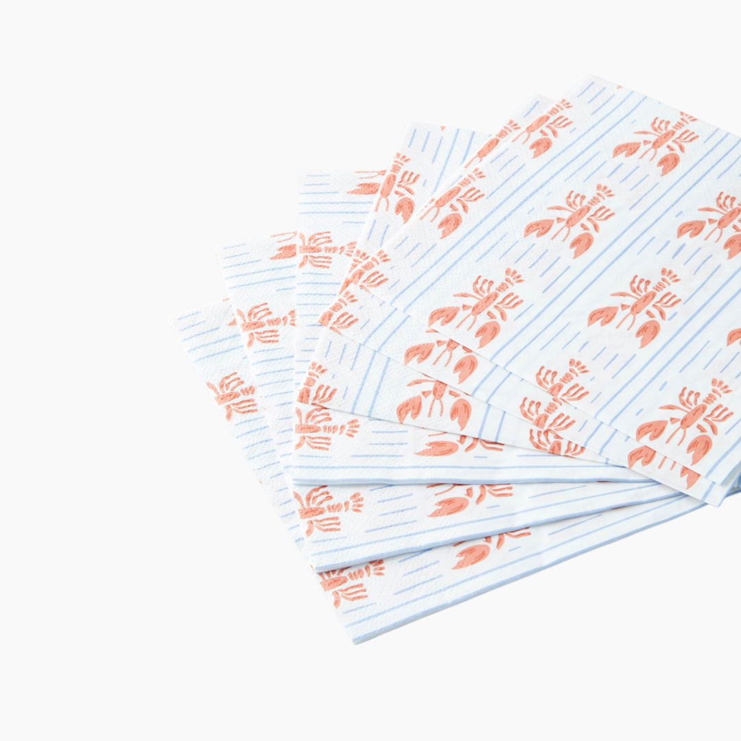 EH Clawdia Paper 20 Pcs Napkin 33X33 Cm Blue - Orange