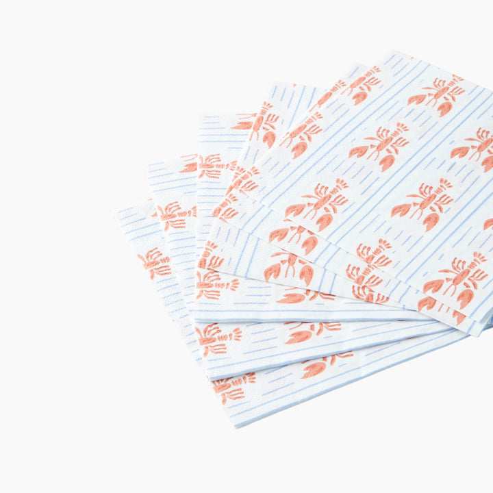 EH Clawdia Paper 20 Pcs Napkin 33X33 Cm Blue - Orange