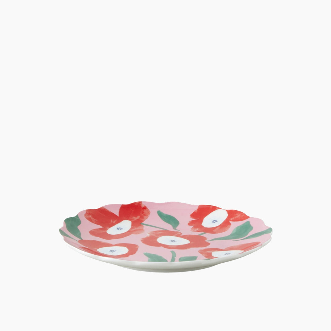 EH Bright Parade New Bone China Cake Plate 19 Cm Colored