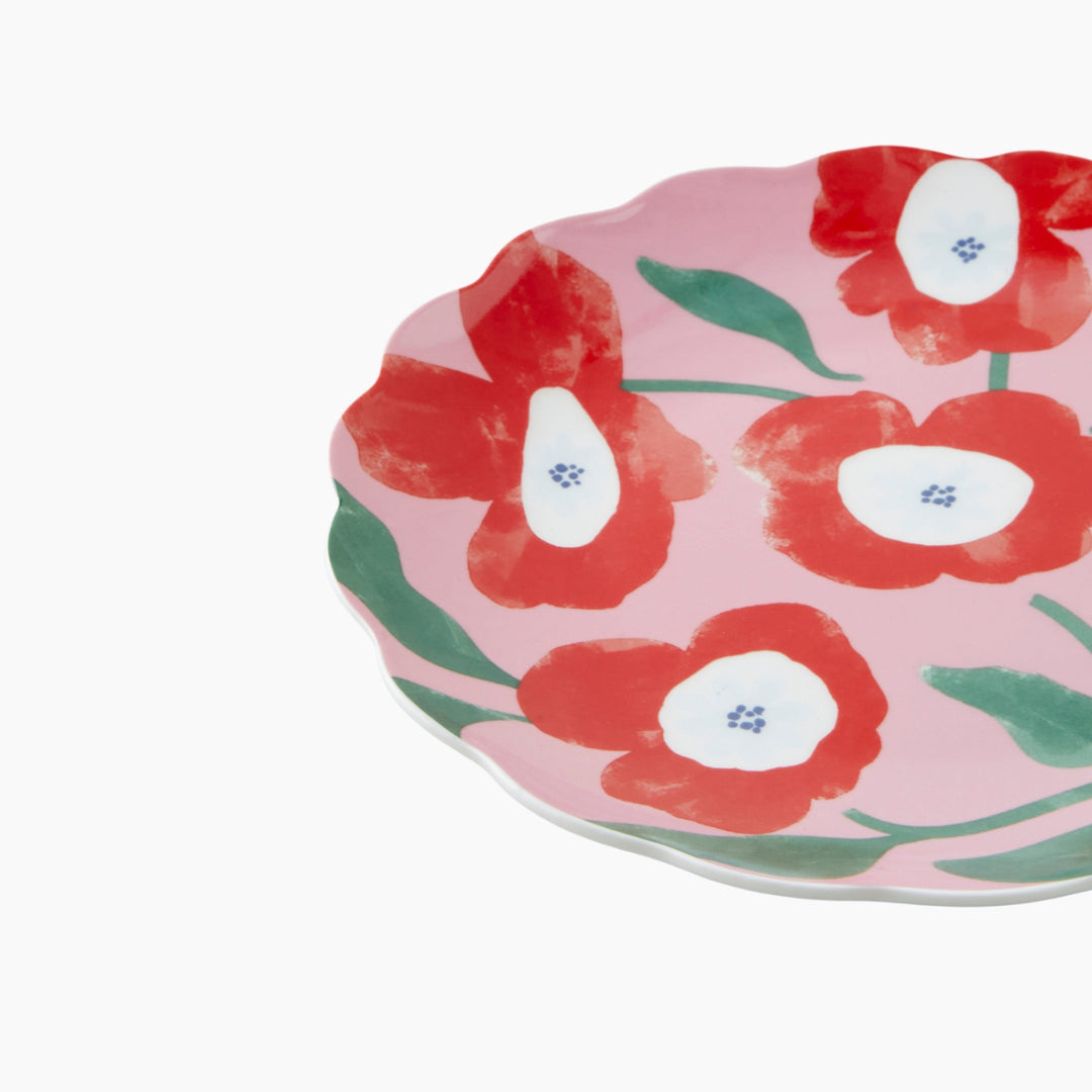EH Bright Parade New Bone China Cake Plate 19 Cm Colored