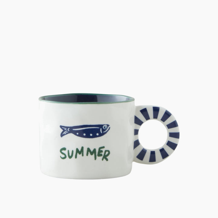 EH Mariner Blues New Bone China Mug 260 Ml Blue - Green