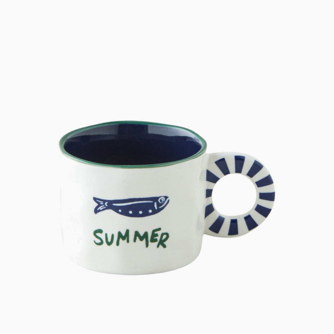 EH Mariner Blues New Bone China Mug 260 Ml Blue - Green