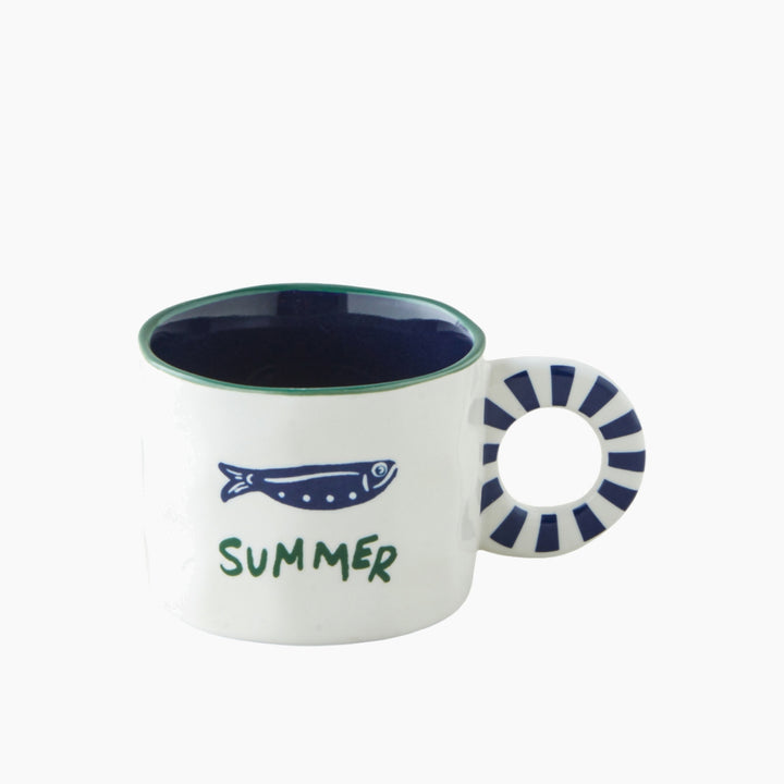 EH Mariner Blues New Bone China Mug 260 Ml Blue - Green