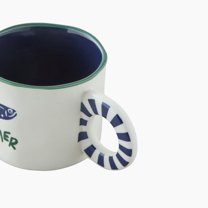 EH Mariner Blues New Bone China Mug 260 Ml Blue - Green