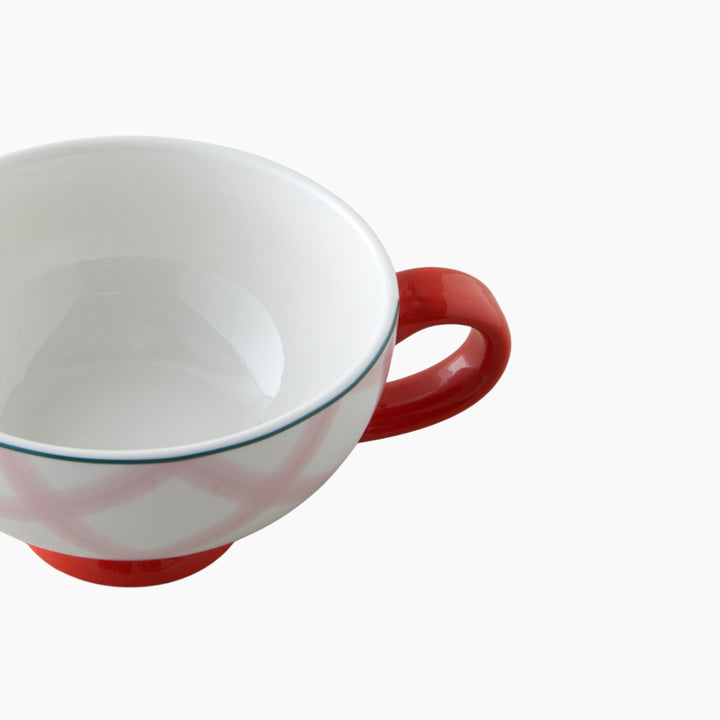 EH Florentis New Bone China Tea Pot Set 400 – 290 Ml Pink - Green